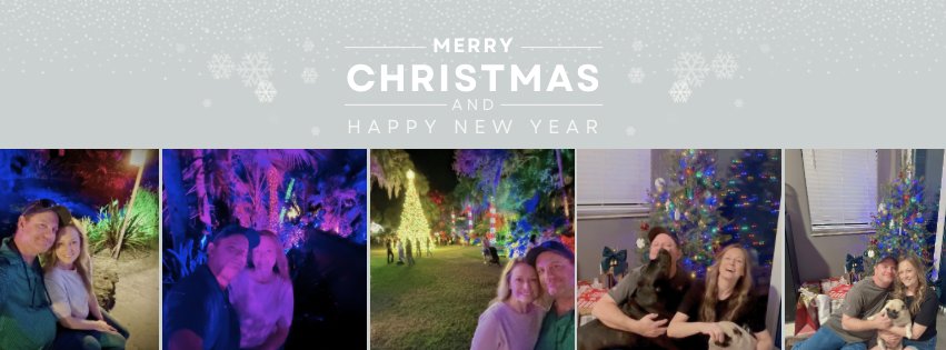 Christmas wrapped in twinkling lights