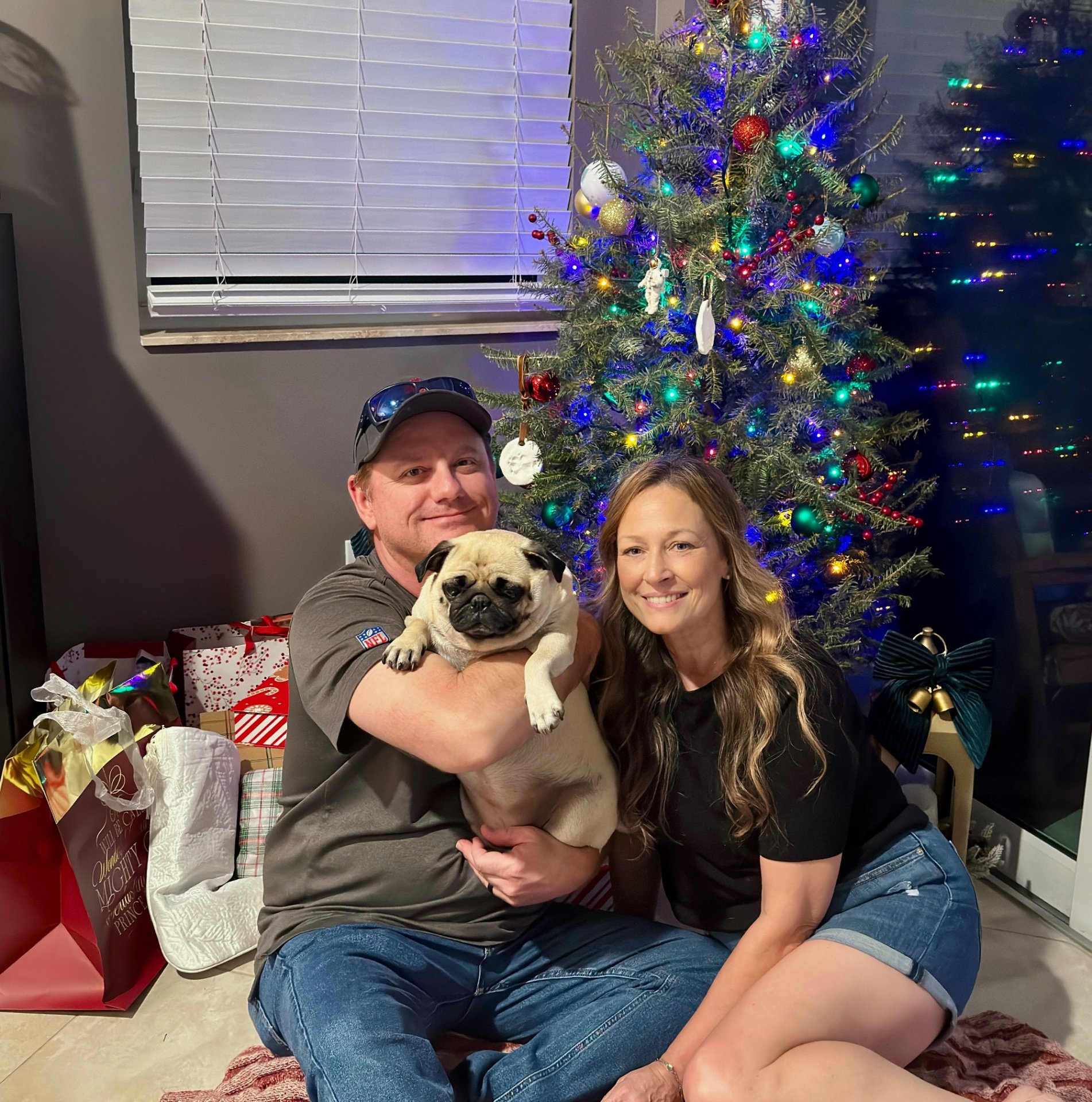 Christmas wrapped in twinkling lights