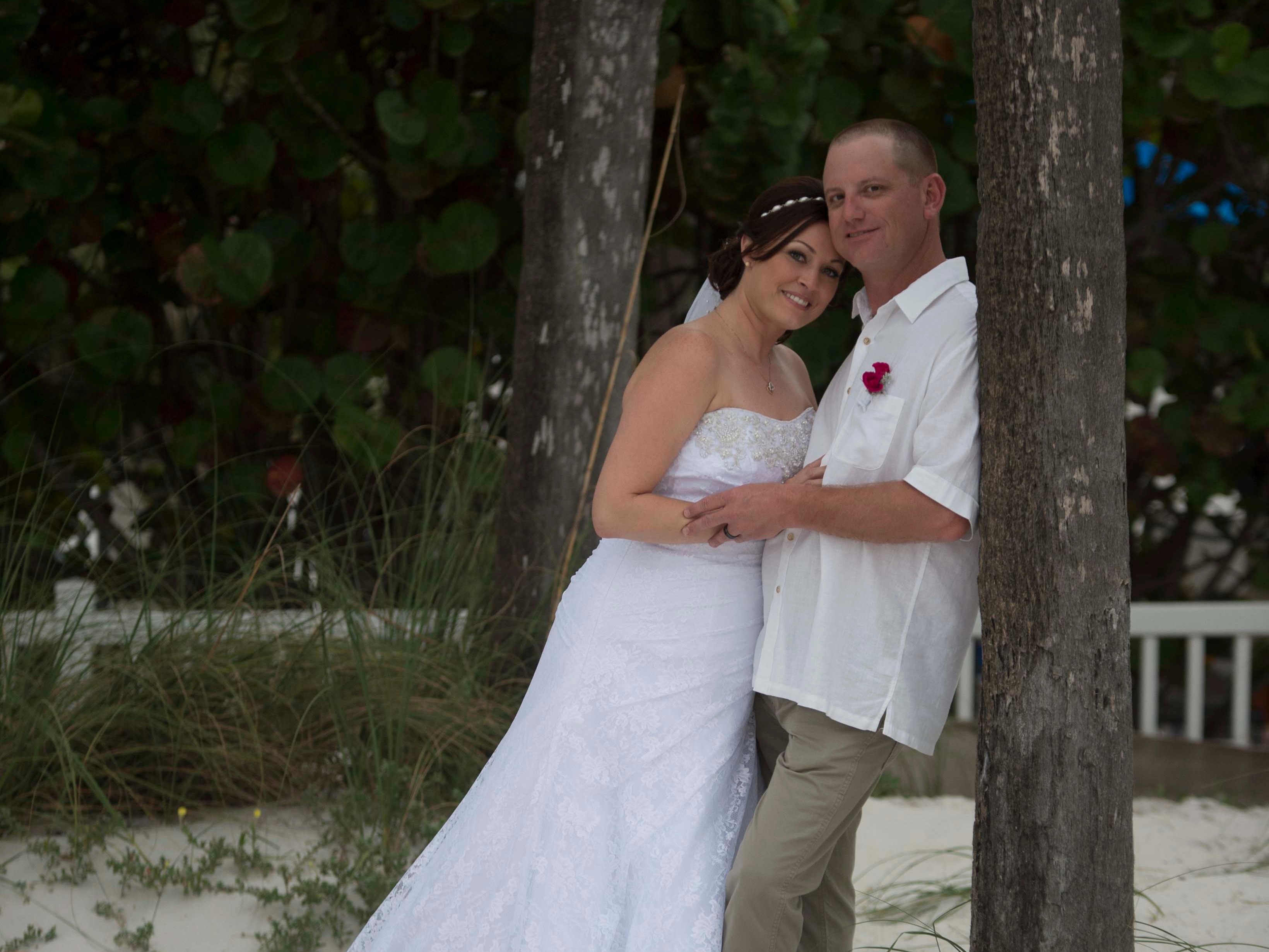 Tropical beach wedding